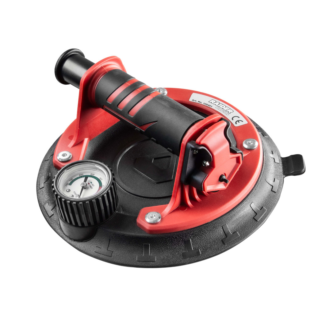 Вакуум за плочки 168 kg 205mm с манометър RD – Raider Power Tools – снимка 1
