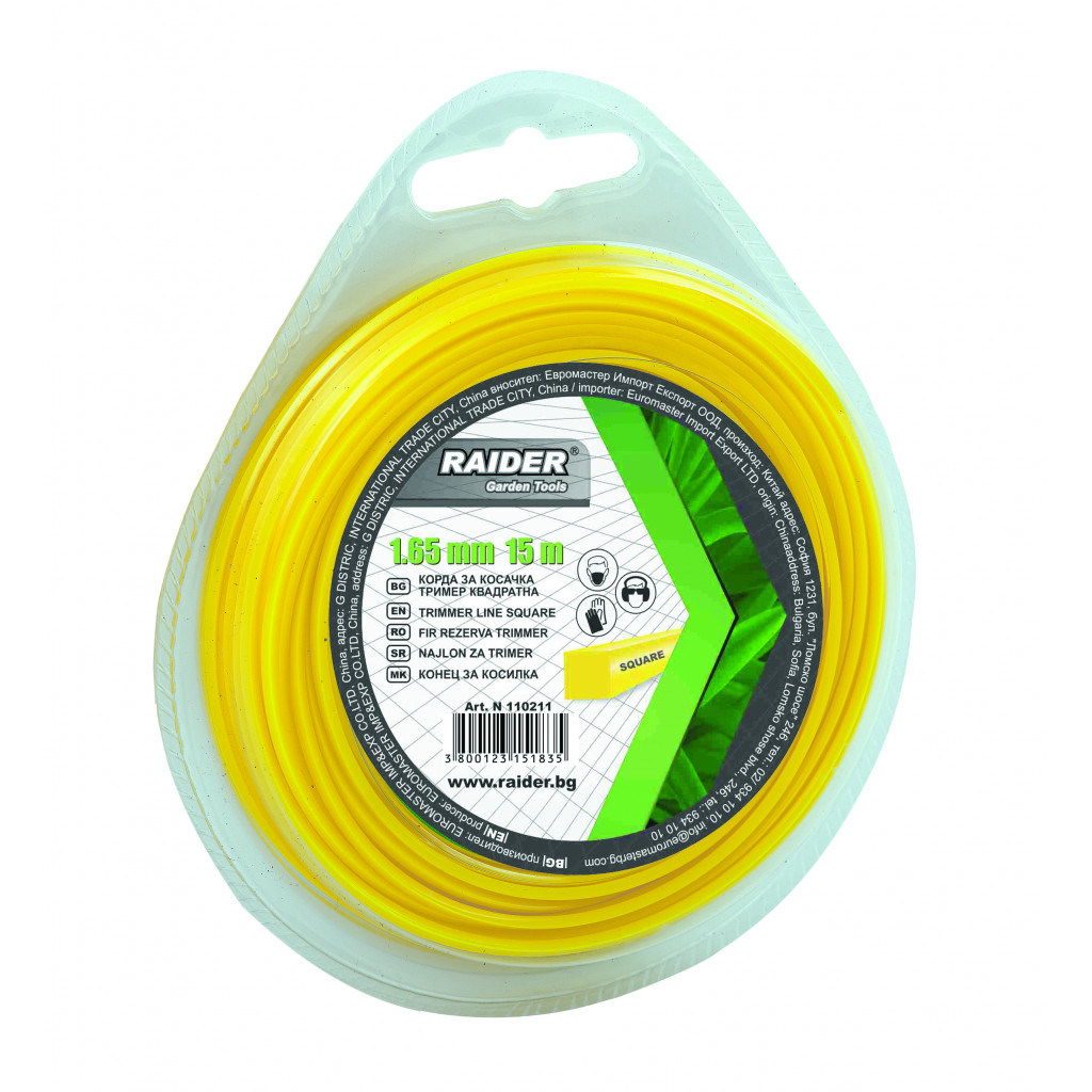 Корда за косачка тример квадратна 1.65mm х 15m