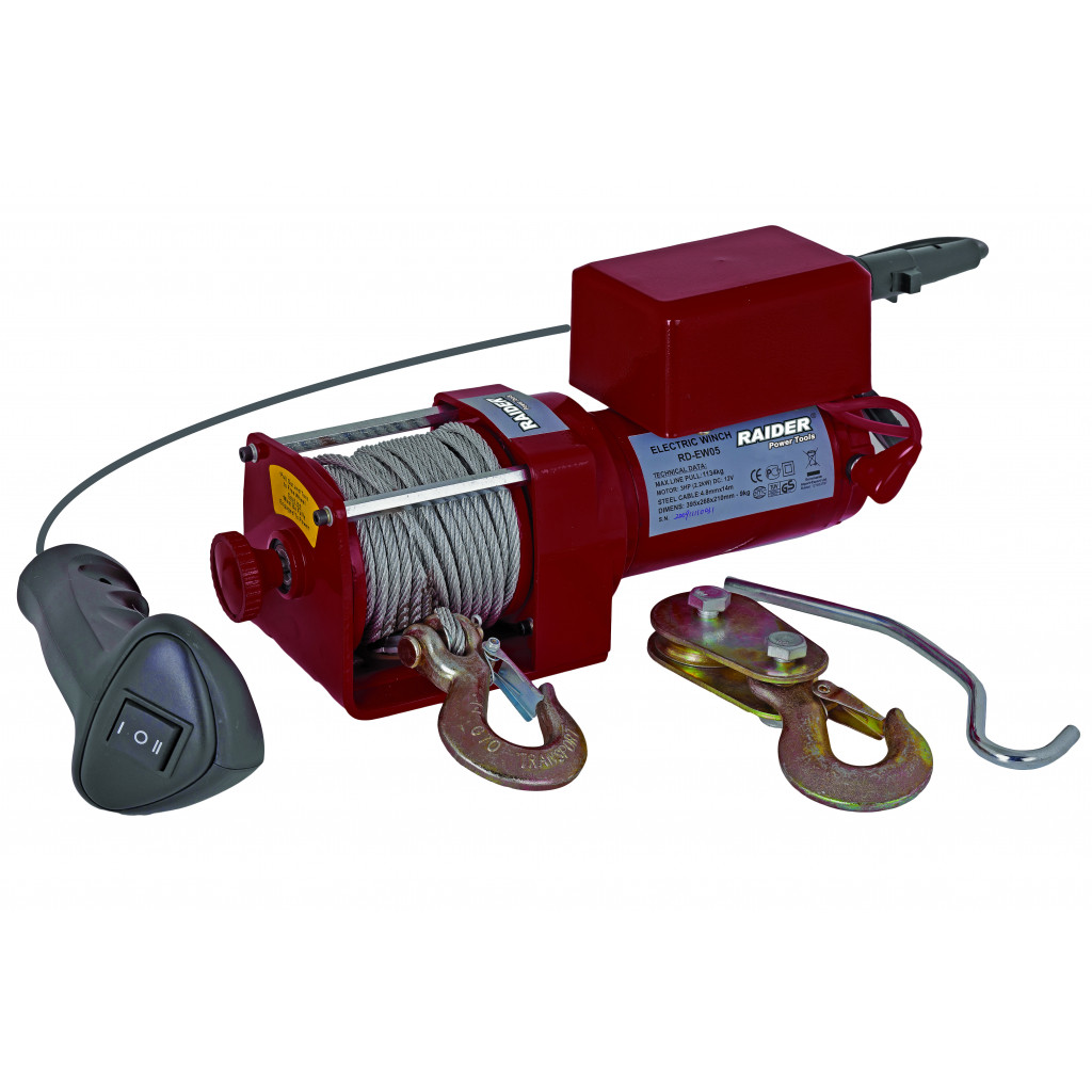 Автолебедка 12V 1360kg с въже 14m RAIDER RD-EW05 – Raider Power Tools – снимка 1