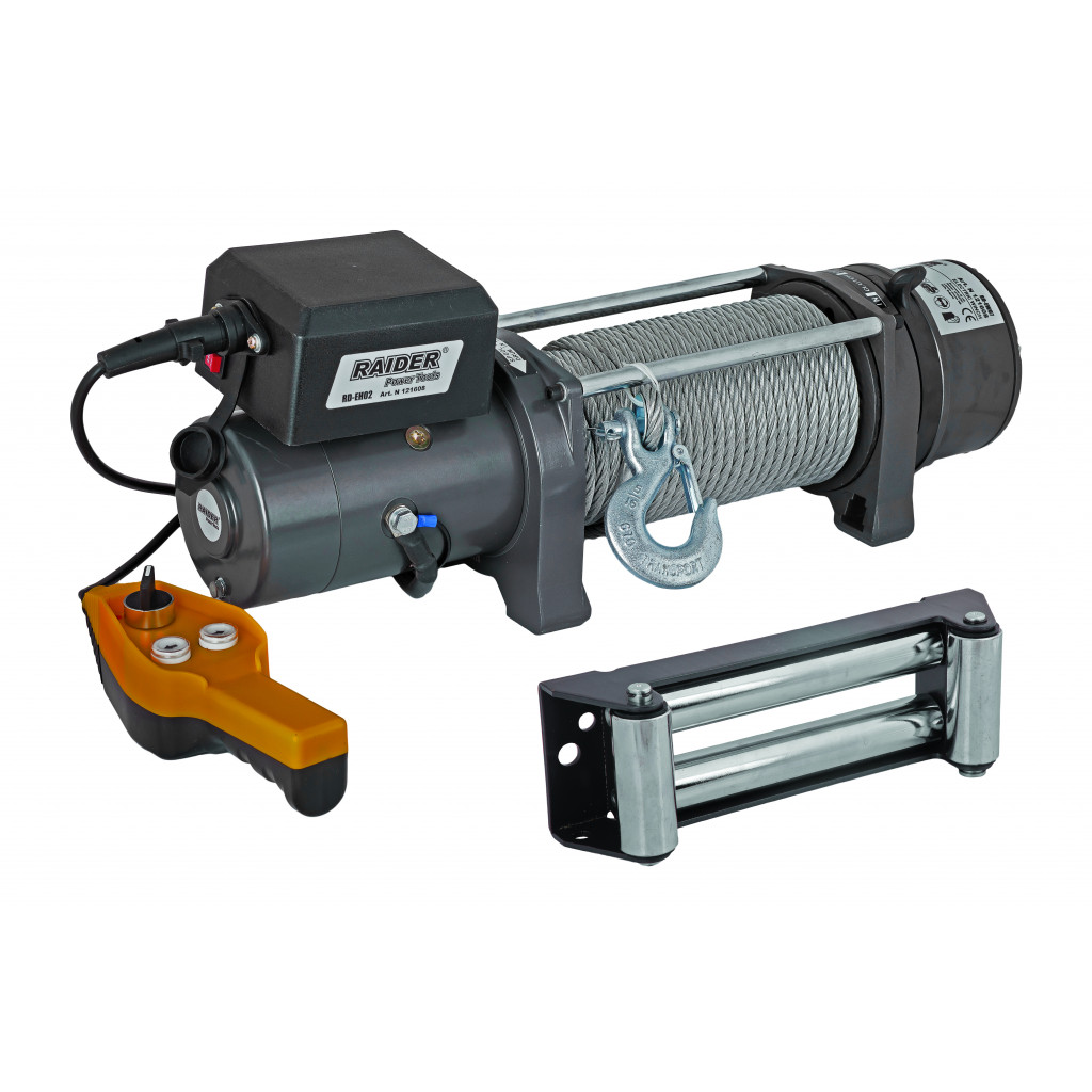 Автолебедка 12V 3628kg с въже 29m RAIDER RD-EW07 – Raider Power Tools – снимка 1