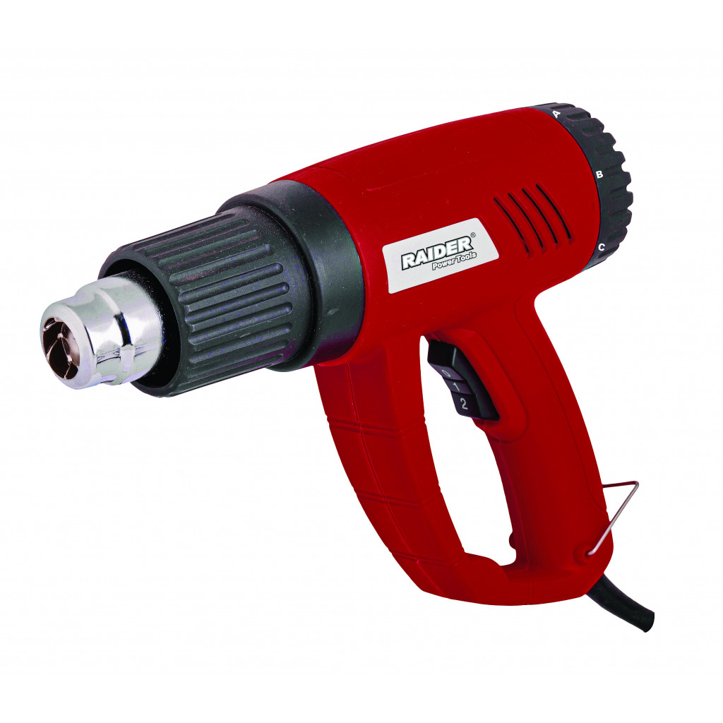 Пистолет за горещ въздух 2000W 2степ. рег. на t° RAIDER RD-HG12