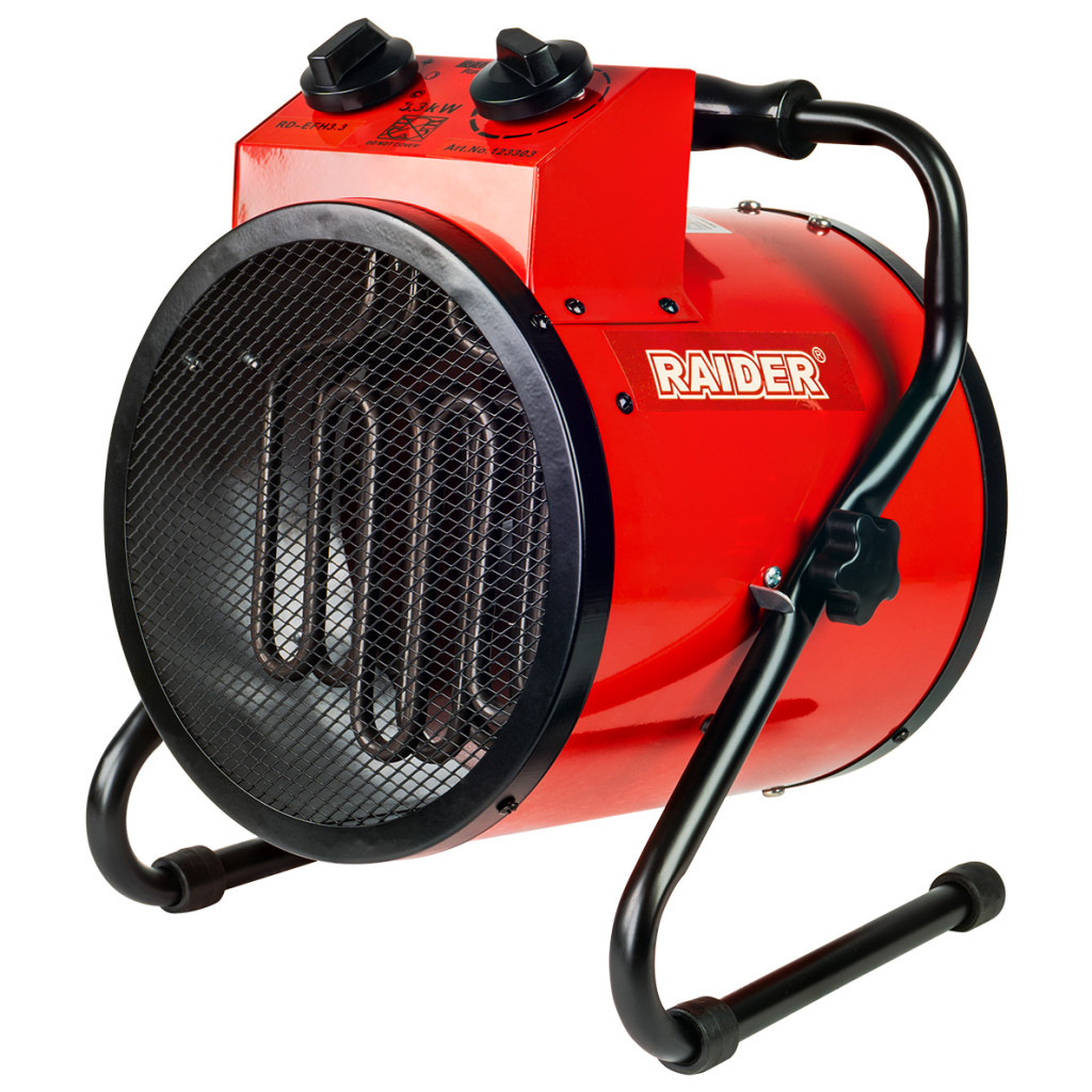 Калорифер електрически 3.3kW RAIDER RD-EFH3.3 – Raider Power Tools – снимка 1