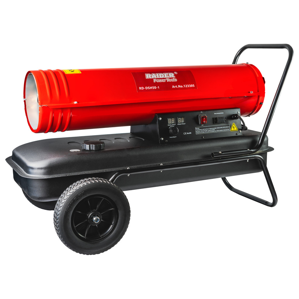 Калорифер нафтов 50kW 45L RAIDER RD-DSH50-1 – Raider Power Tools – снимка 1