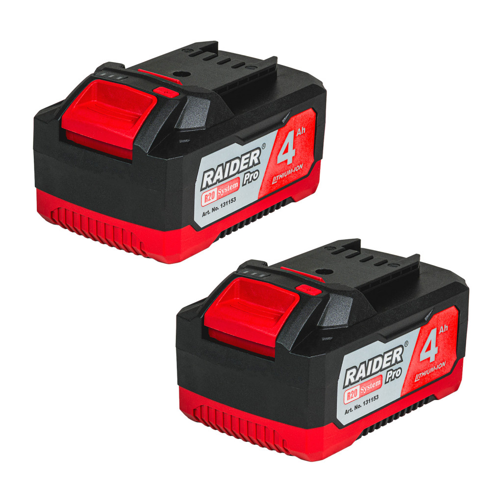 R20 Батерии 20V 2x4Ah за серията RDP-R20 System – Raider Pro – снимка 1