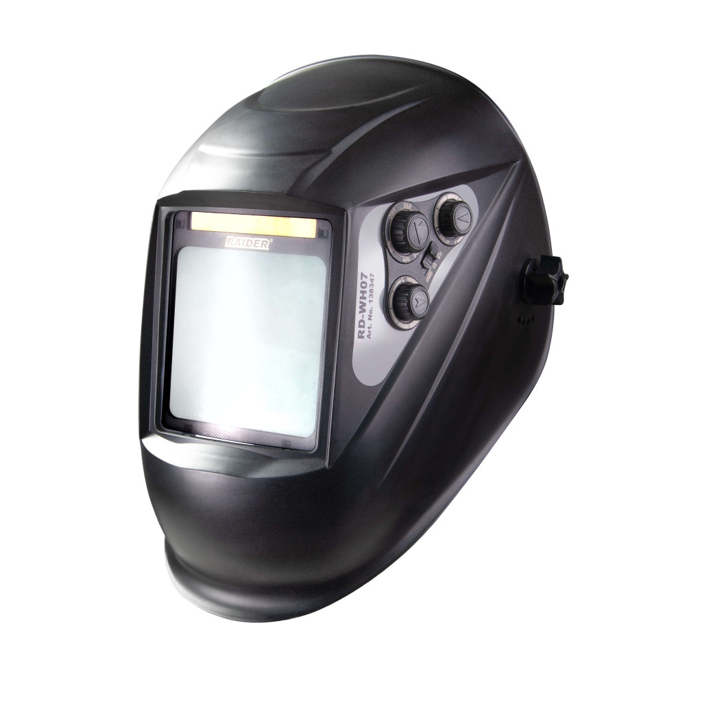 Шлем заваръчен фотосоларен DIN 9-13 Gr 100x98 RAIDER RD-WH07 – Raider Power Tools – снимка 1