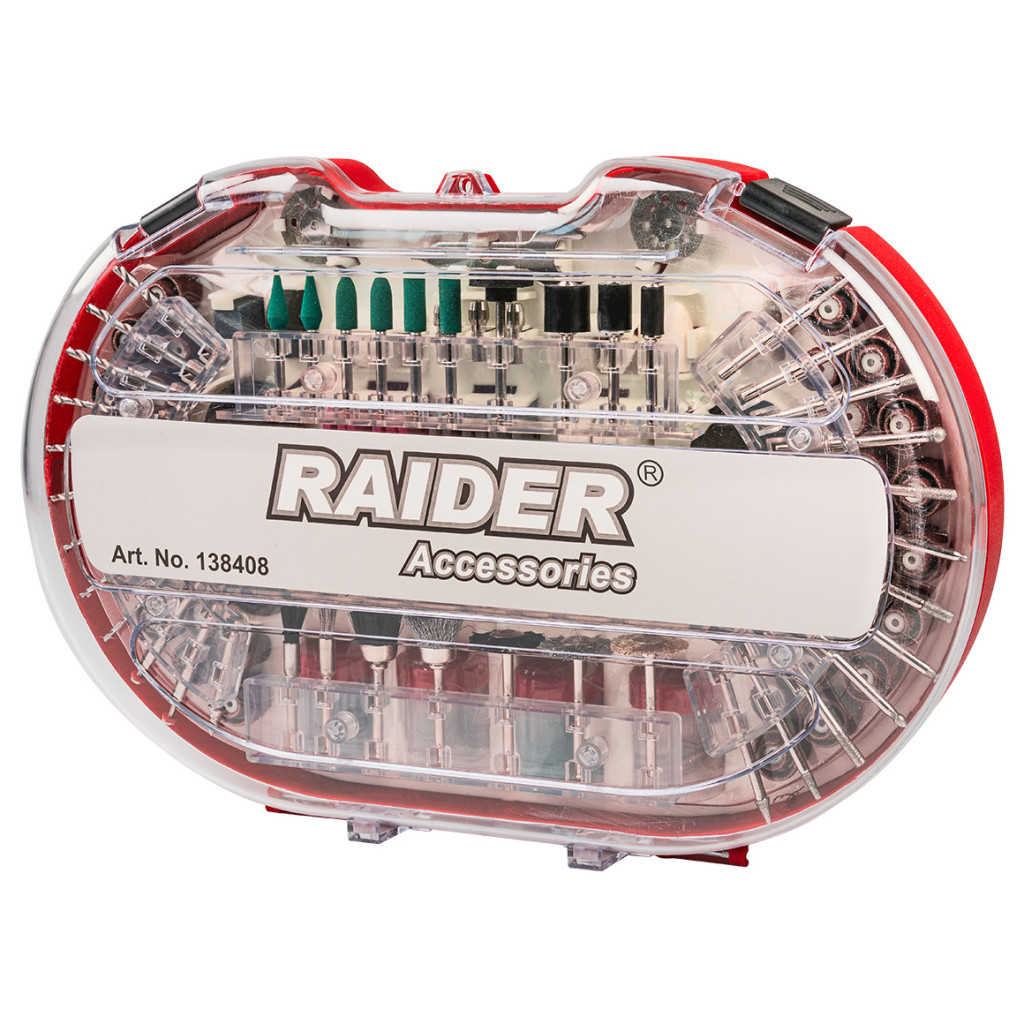 Аксесоари за шлифовалка 276бр. к-т в куфар – Raider Power Tools – снимка 1