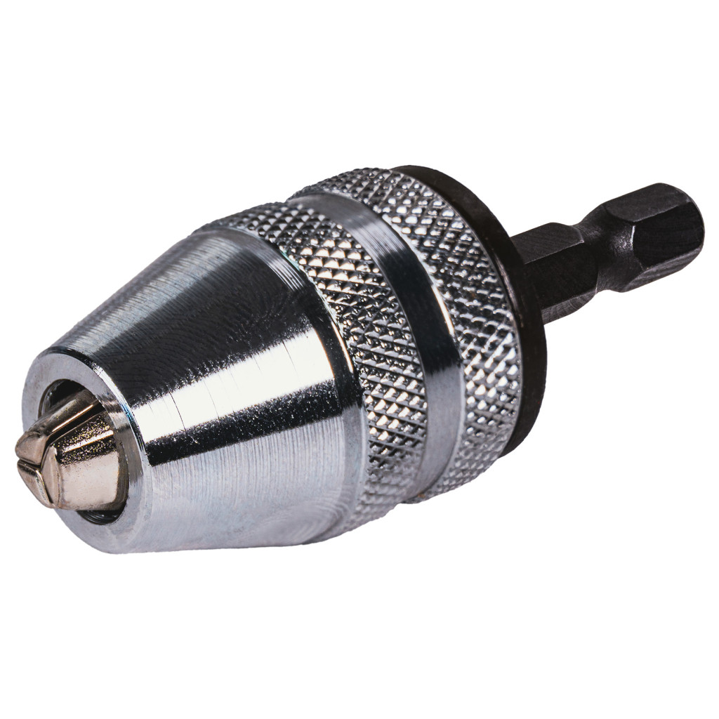 Патронник за винтоверт HEX 1/4" 8mm самоз. метален – Raider Power Tools – снимка 1