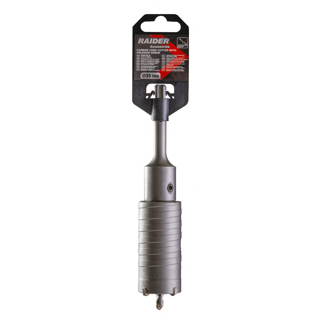 Боркорона за бетон ø35mm с водач SDS-plus – Raider Power Tools – снимка 1