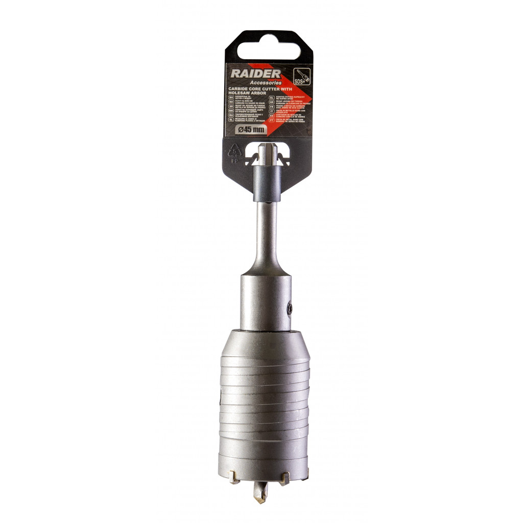 Боркорона за бетон ø45mm с водач SDS-plus – Raider Power Tools – снимка 1