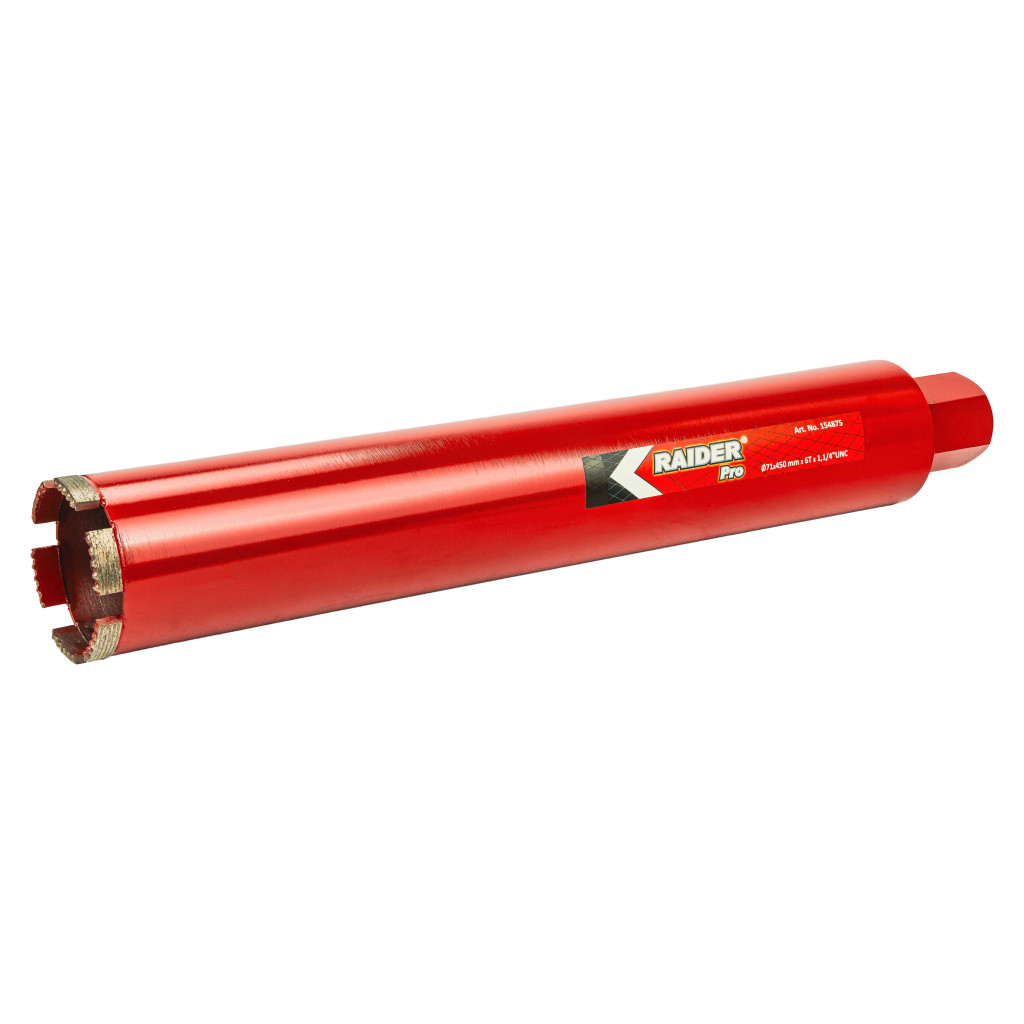 Диамантена боркорона за бетон 71x450х6Tх1.1/4UNC RDP – Raider Pro – снимка 1
