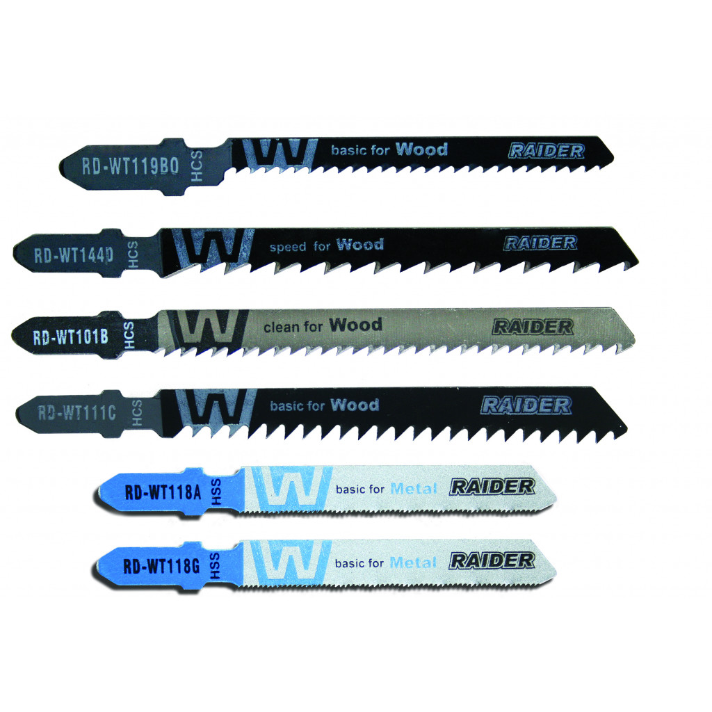 Нож за зеге за дърво&метал "T" 10бр. к-т – Raider Power Tools – снимка 1