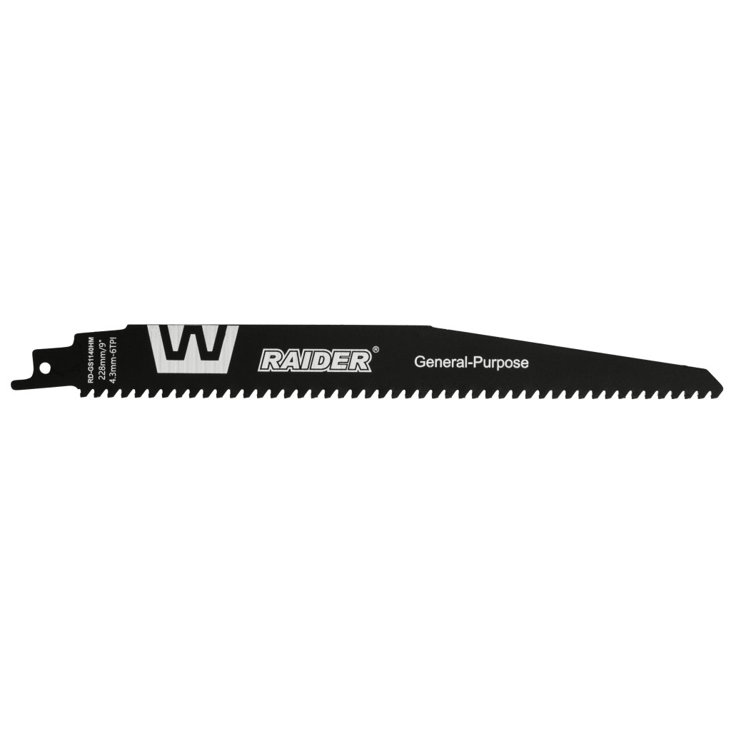 Нож за саблен трион универсален 228mm 4,3mm 6TPI RAIDER RD-GS1140HM – Raider Power Tools – снимка 1