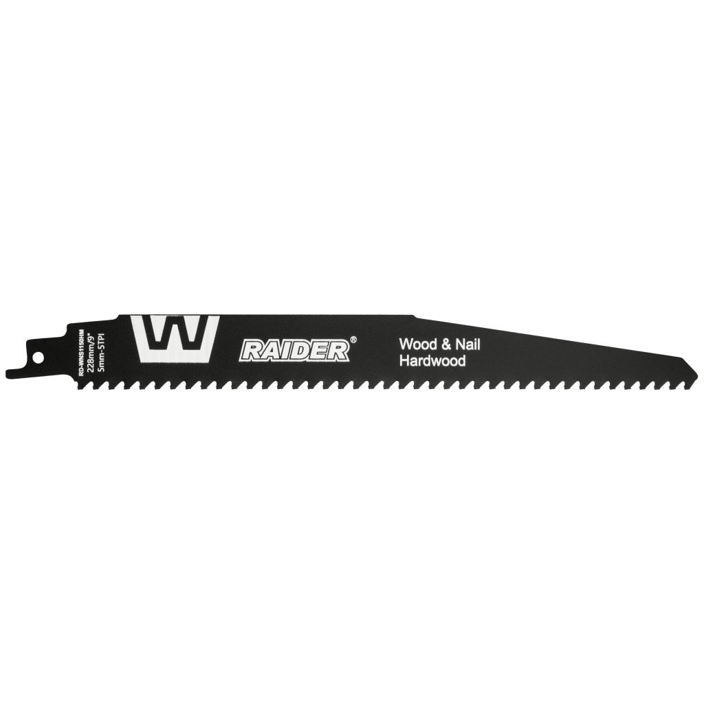 Нож за саблен трион W&N 228mm 5mm 5TPI RAIDER RD-WNS1150HM – Raider Power Tools – снимка 1