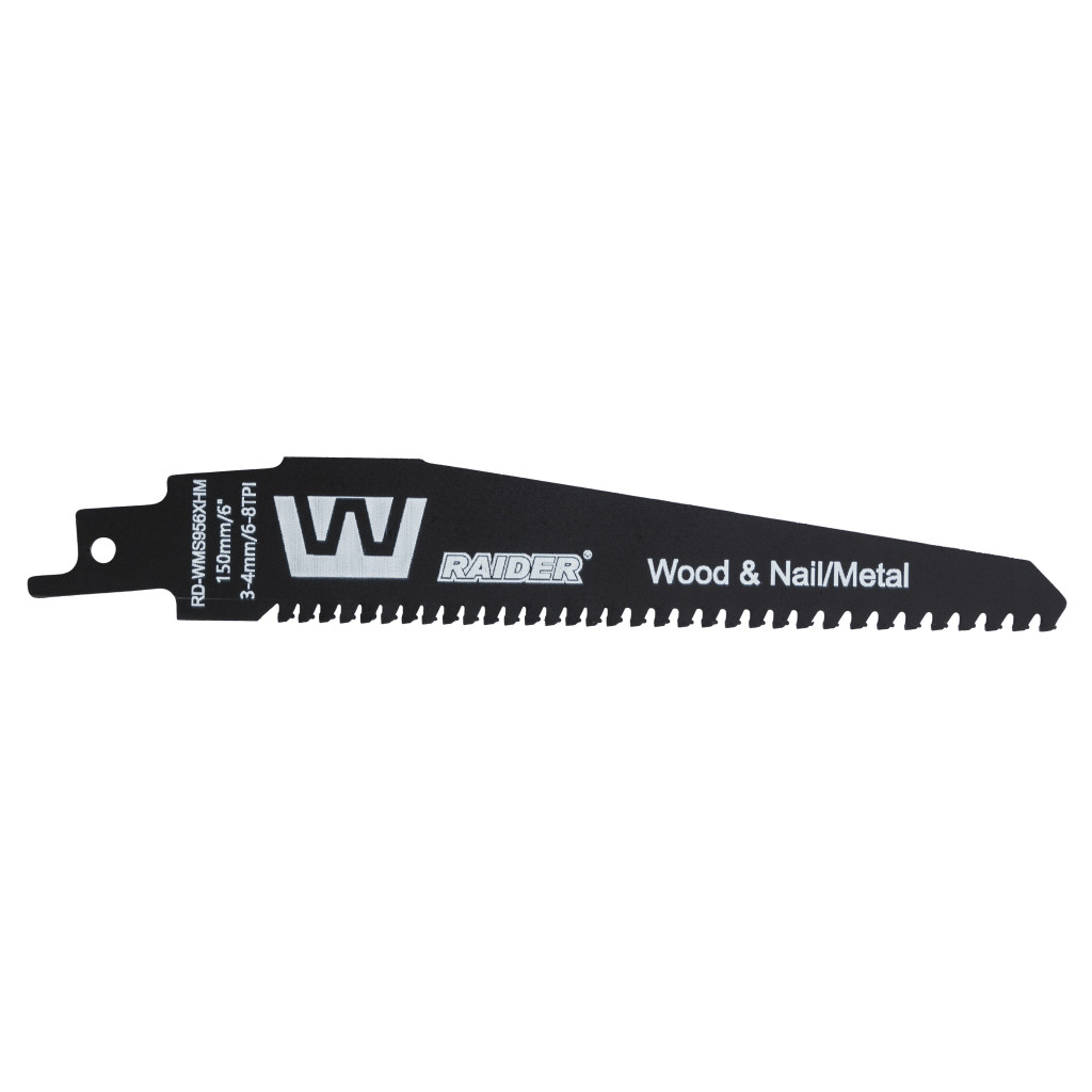 Нож за саблен трион W&M 150mm 3-4mm 6-8TPI RAIDER RD-WMS956XHM – Raider Power Tools – снимка 1