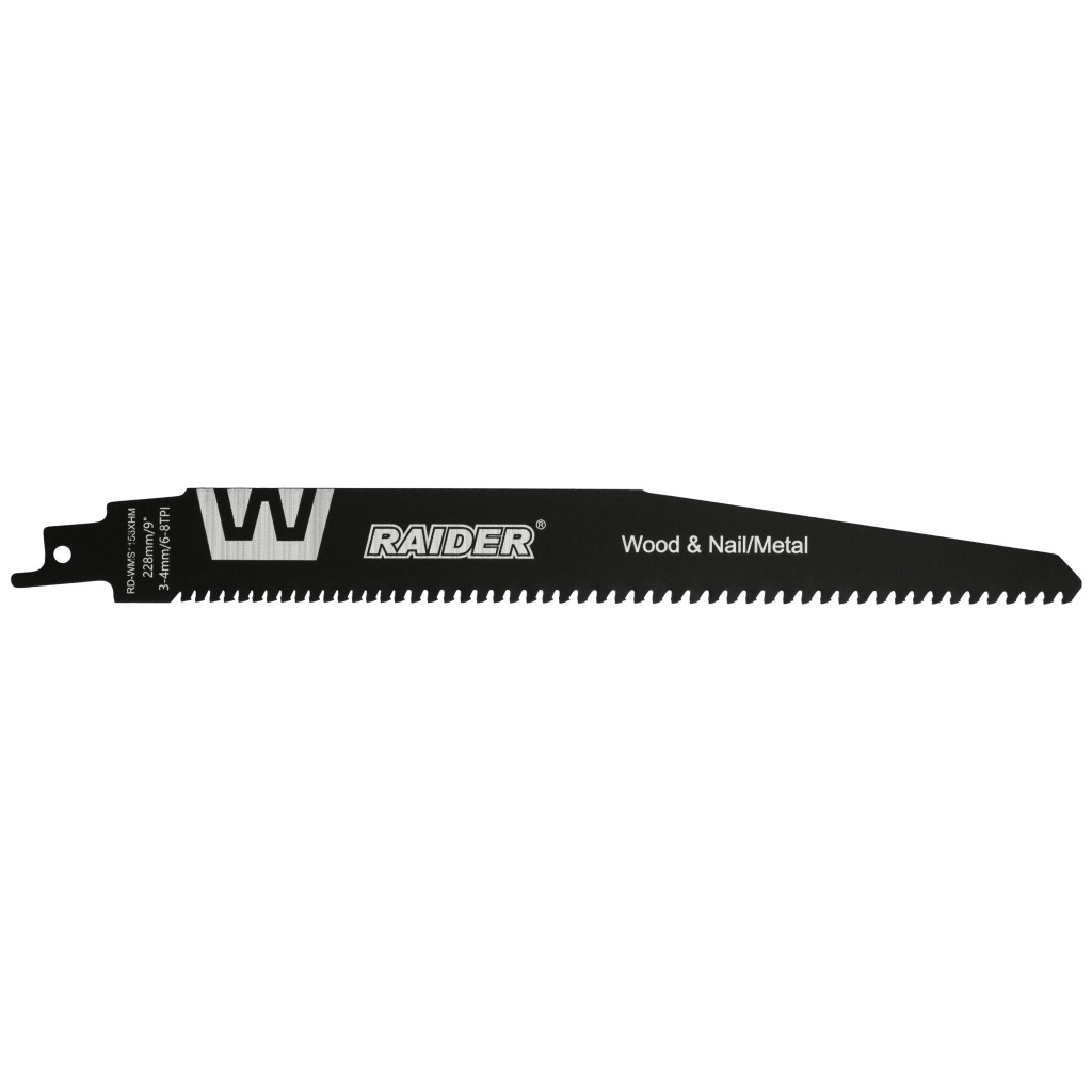 Нож за саблен трион W&M 228mm 3-4mm 6-8TPI RAIDER RD-WMS1156XHM – Raider Power Tools – снимка 1