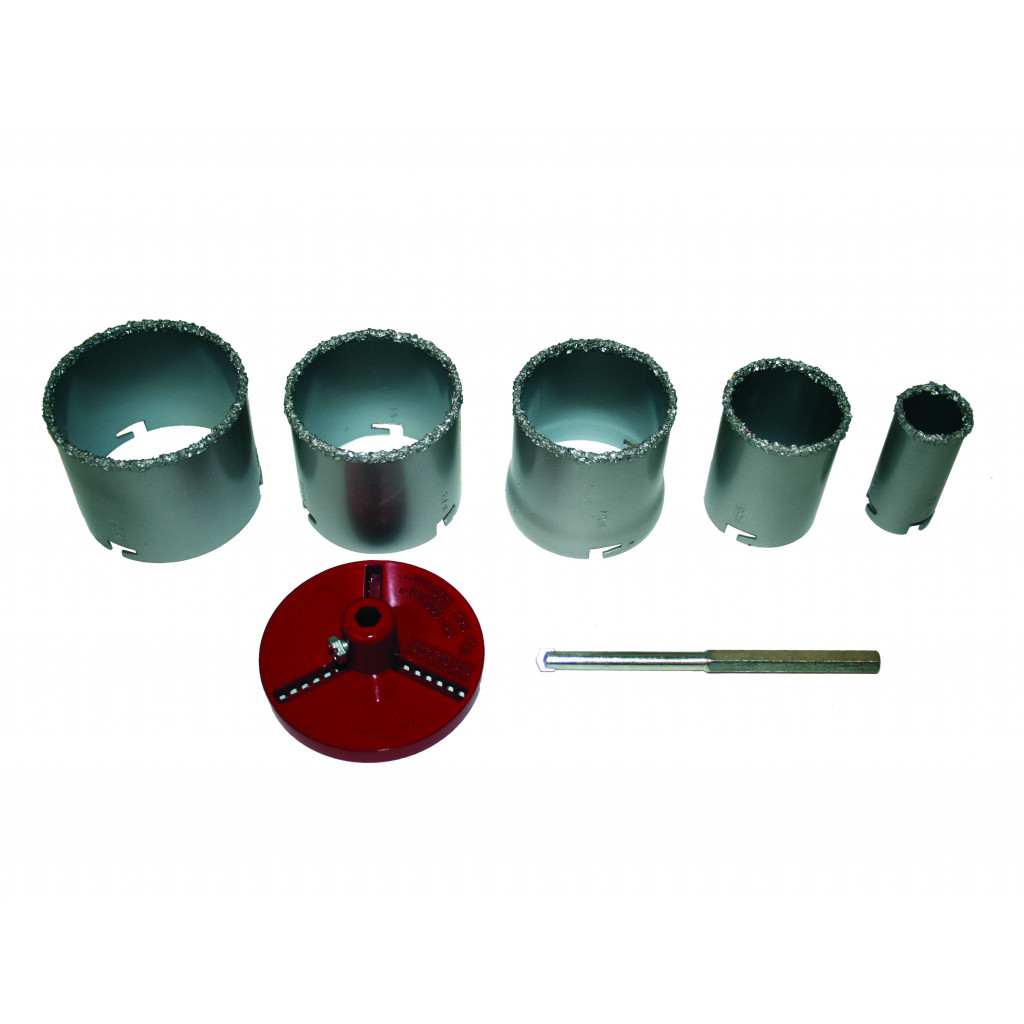 Боркорони за керамични плочки ø33-83mm 7 части к-т – Raider Power Tools – снимка 1