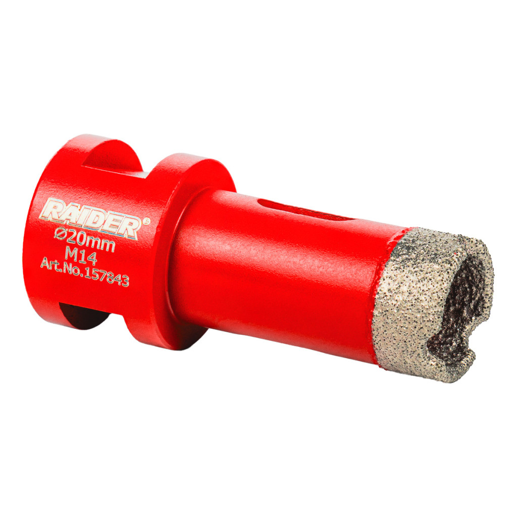 Боркорона Diamond Dry M14 ø20mm – Raider Power Tools – снимка 1