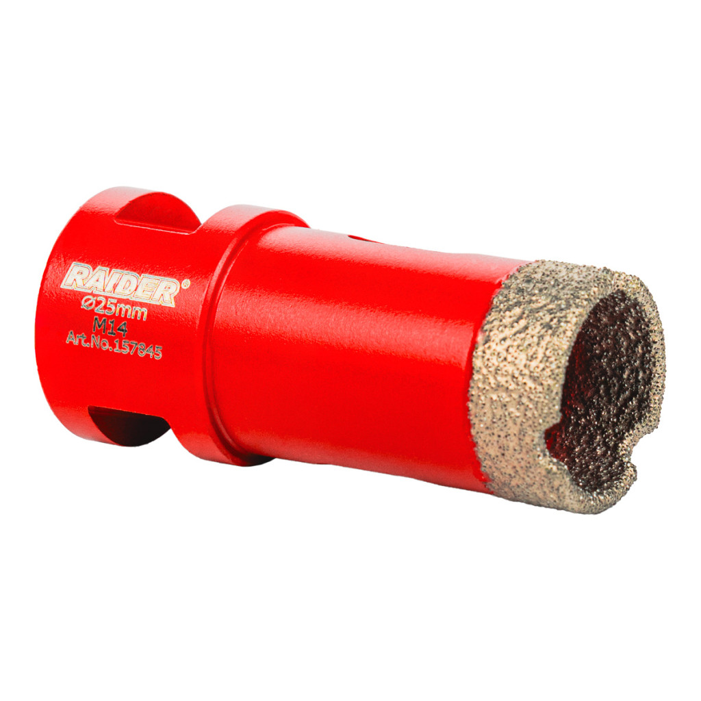 Боркорона Diamond Dry M14 ø25mm – Raider Power Tools – снимка 1