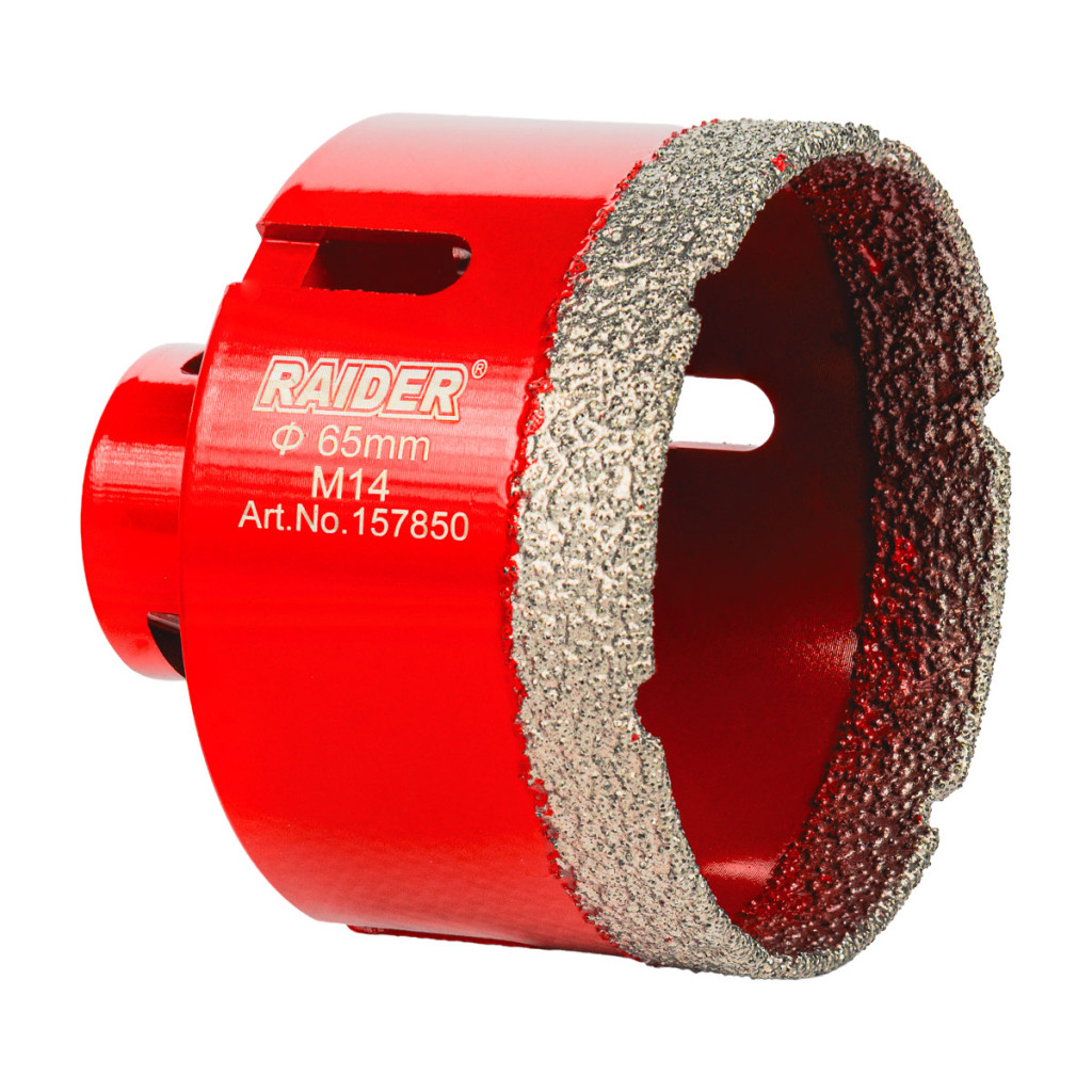 Боркорона Diamond Dry M14 ø65mm – Raider Power Tools – снимка 1