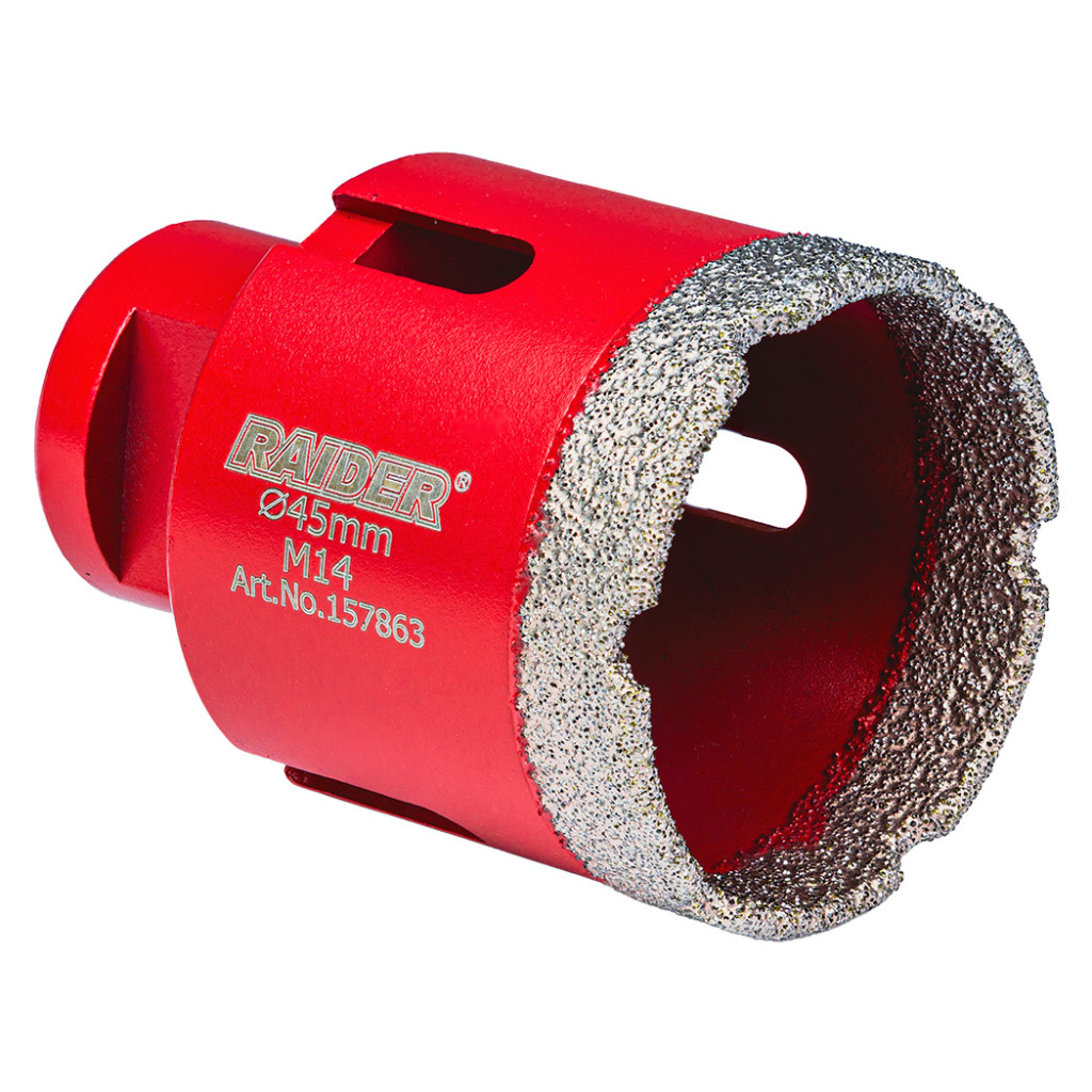 Боркорона Diamond Dry M14 Ø45mm – Raider Power Tools – снимка 1