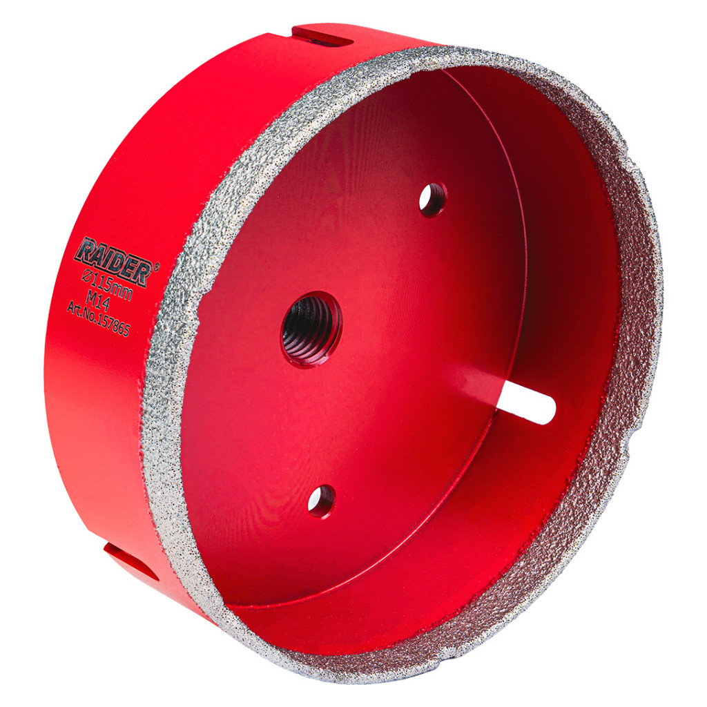 Боркорона Diamond Dry M14 Ø115mm – Raider Power Tools – снимка 1