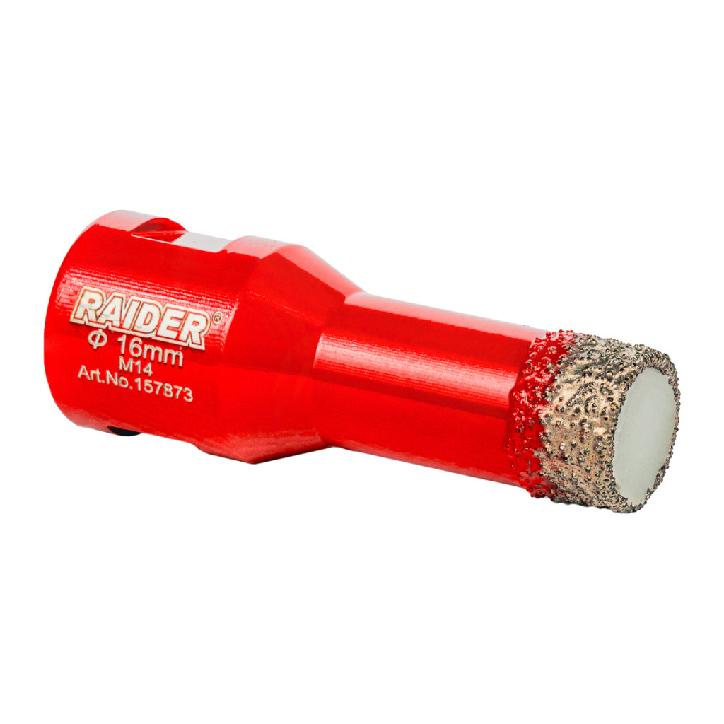 Боркорона Diamond Dry M14 Ø16mm – Raider Power Tools – снимка 1