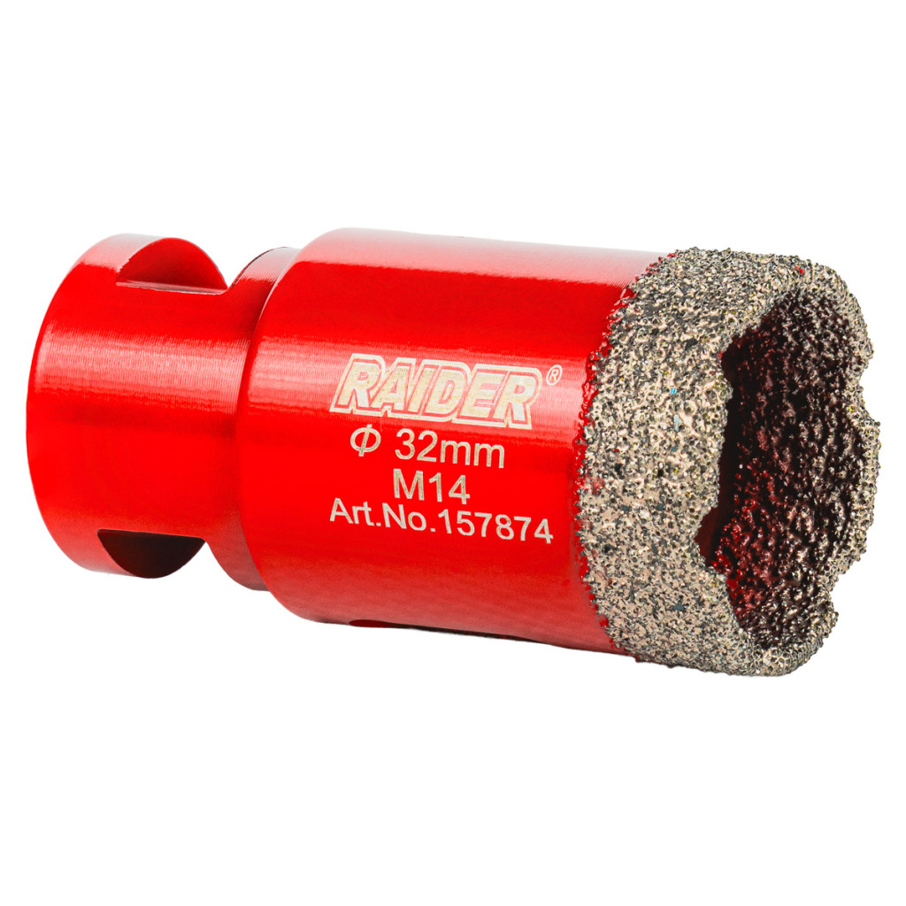 Боркорона Diamond Dry M14 Ø32mm – Raider Power Tools – снимка 1