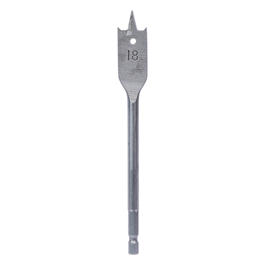 Свредло за дърво плоско 1/4" hex Ø18 mm – Raider Power Tools – снимка 1