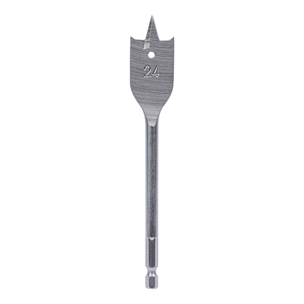 Свредло за дърво плоско 1/4" hex Ø24 mm – Raider Power Tools – снимка 1