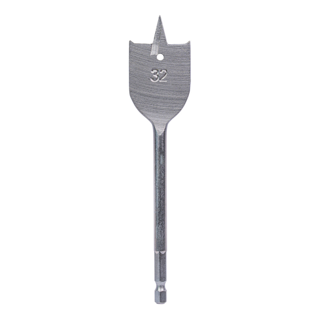 Свредло за дърво плоско 1/4" hex Ø32 mm – Raider Power Tools – снимка 1