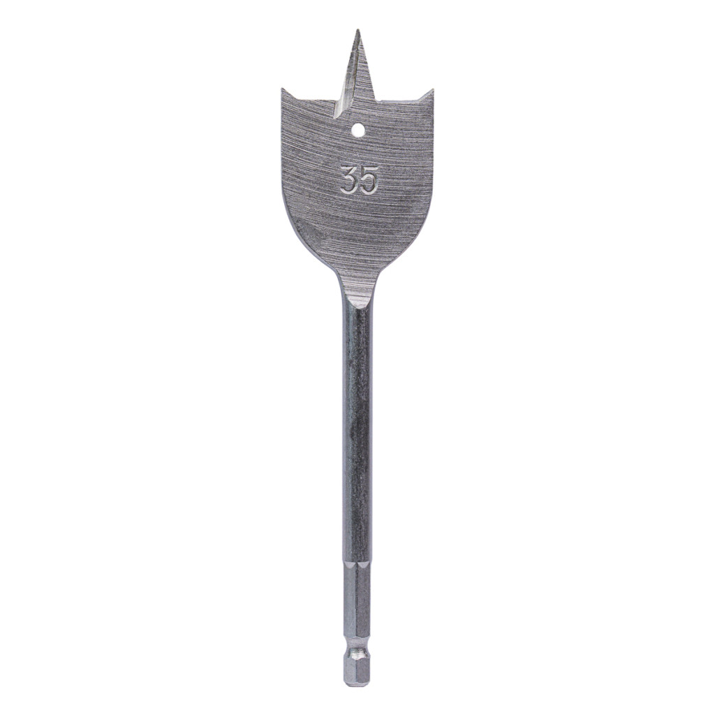 Свредло за дърво плоско 1/4" hex Ø35 mm – Raider Power Tools – снимка 1