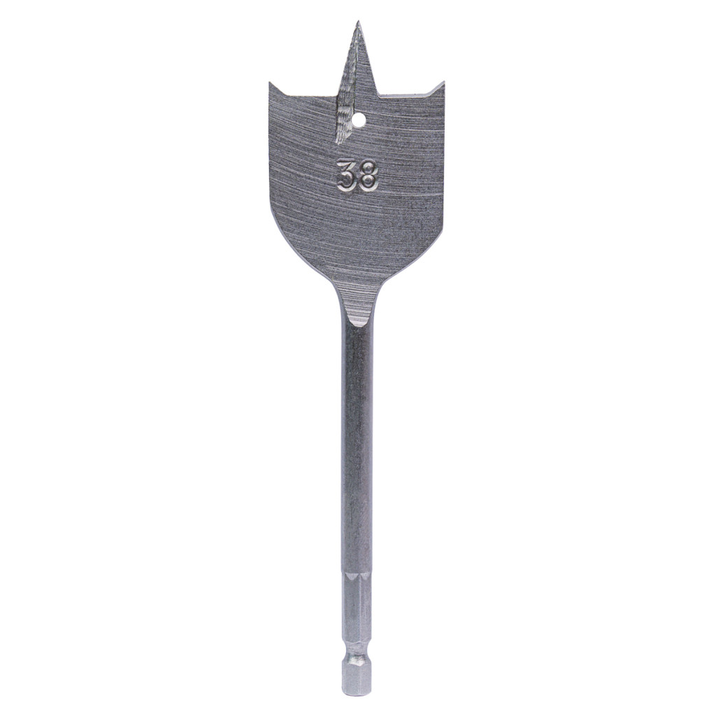 Свредло за дърво плоско 1/4" hex Ø38 mm – Raider Power Tools – снимка 1