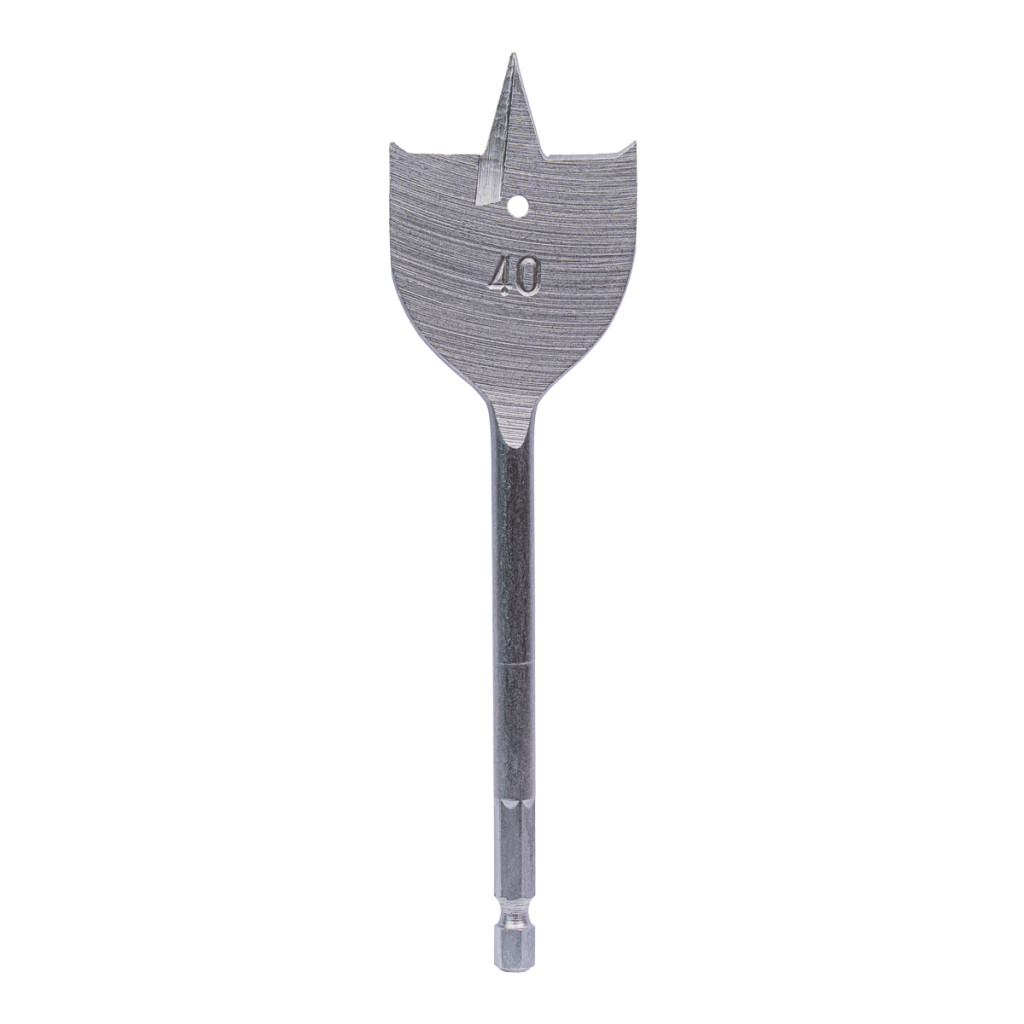 Свредло за дърво плоско 1/4" hex Ø40 mm – Raider Power Tools – снимка 1