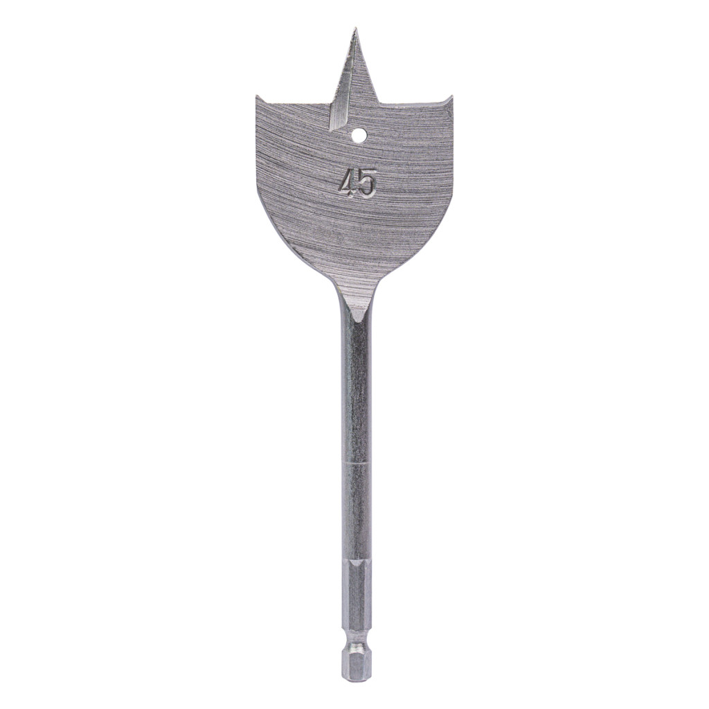 Свредло за дърво плоско 1/4" hex Ø45 mm – Raider Power Tools – снимка 1