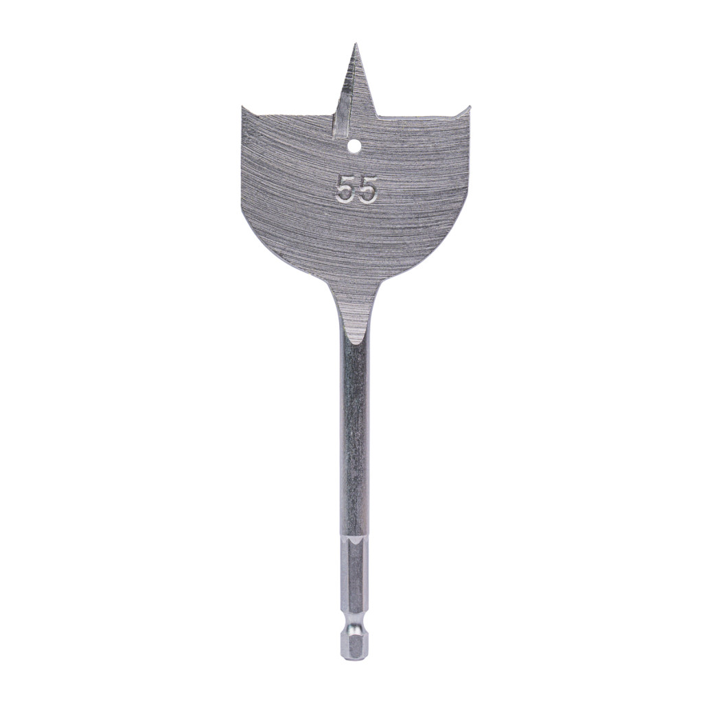 Свредло за дърво плоско 1/4" hex Ø55 mm – Raider Power Tools – снимка 1