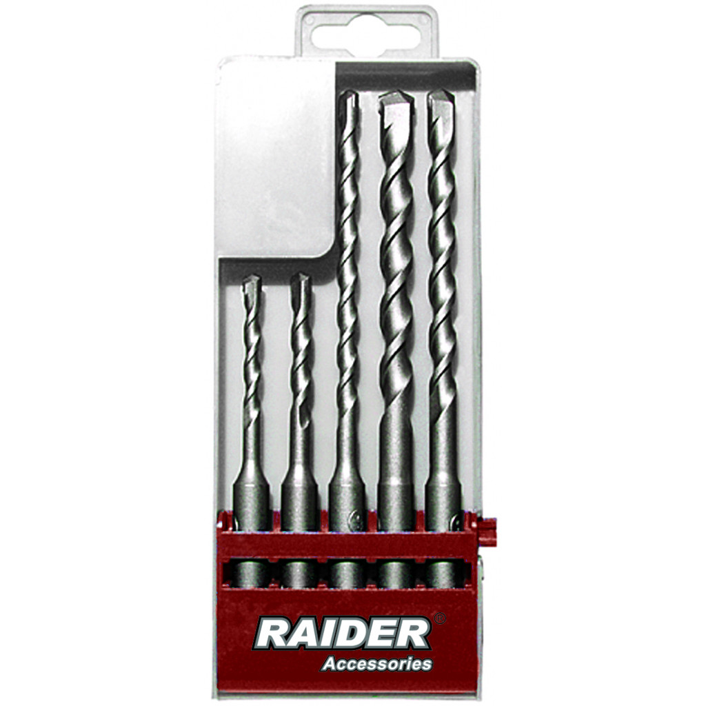 Свредла SDS-plus ø5-10mm 5бр к-т – Raider Power Tools – снимка 1