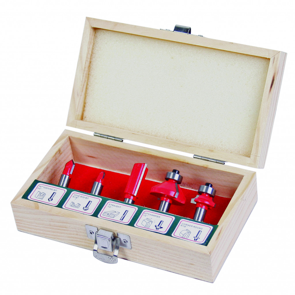 Фрезери за оберфреза ø8mm к-т 5бр Type B – Raider Power Tools – снимка 1