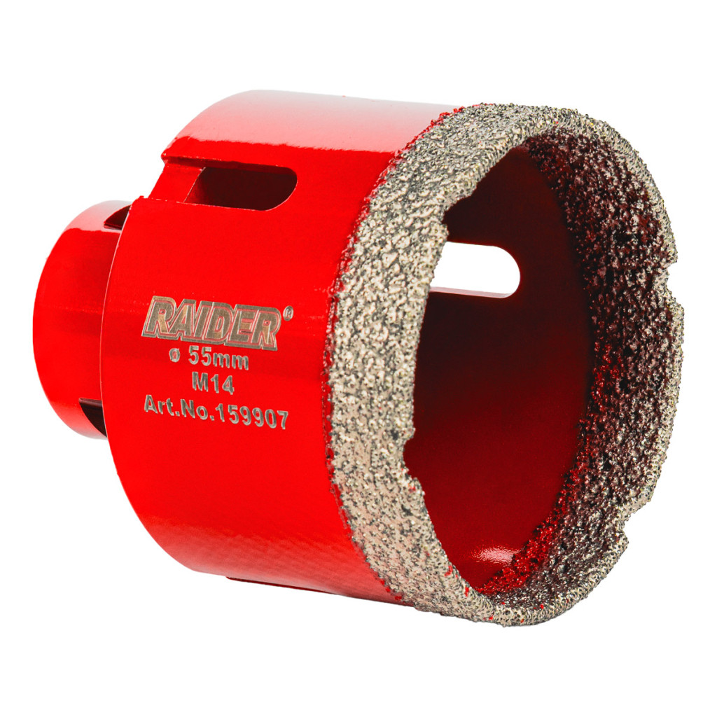 Боркорона Diamond Dry M14 Ø55mm – Raider Power Tools – снимка 1