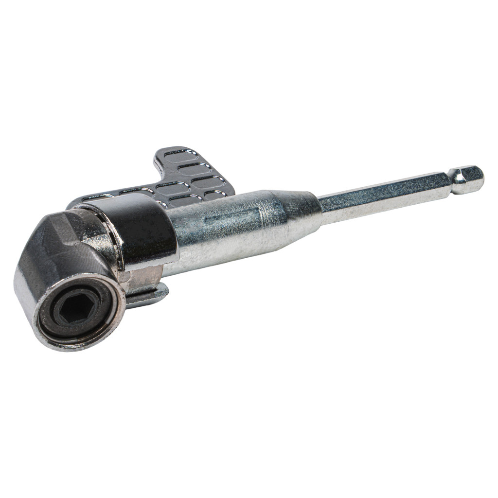 Приставка за винтоверт ъглова HEX 1/4" удължена – Raider Power Tools – снимка 1