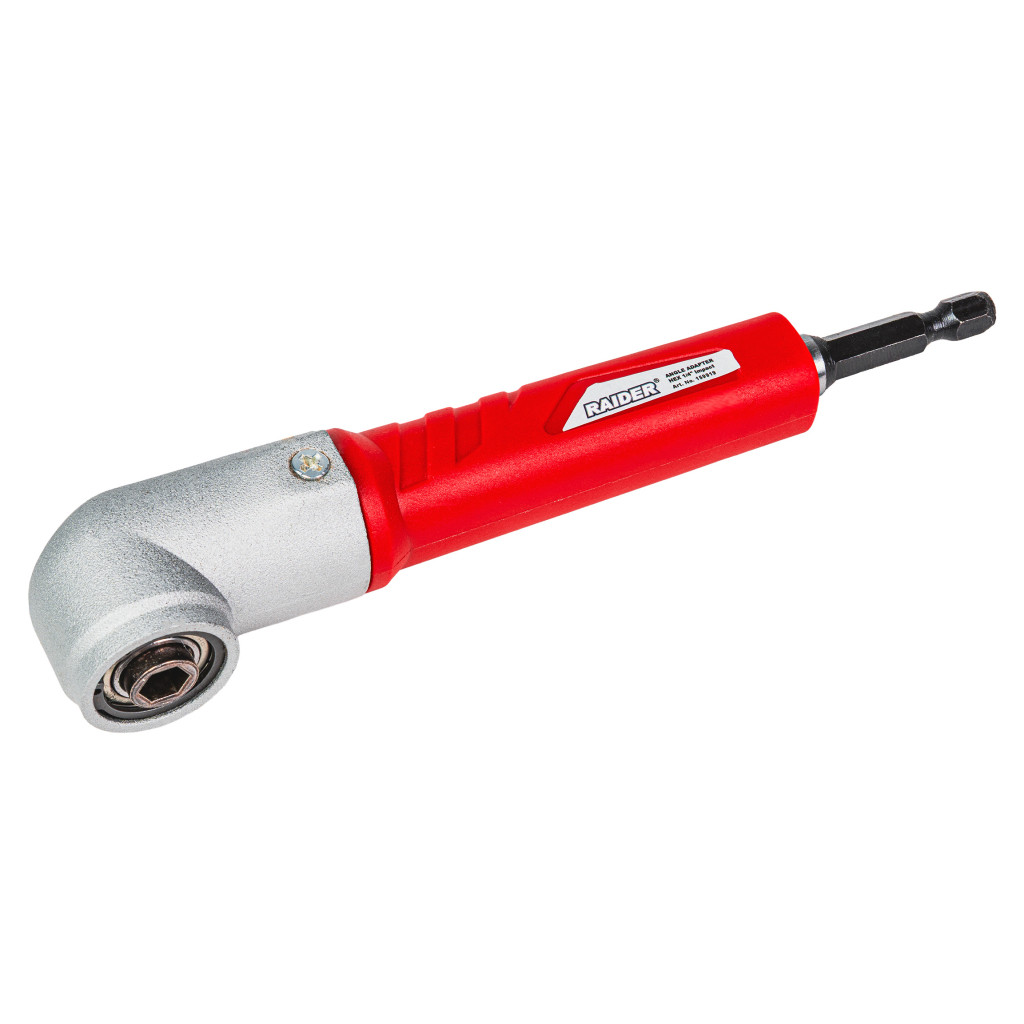 Приставка за винтоверт ъглова HEX 1/4" ударна – Raider Power Tools – снимка 1