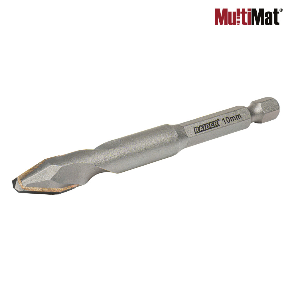 Свредло MultiMat® Asymmetrical Ø10x90 mm – Raider Power Tools – снимка 1