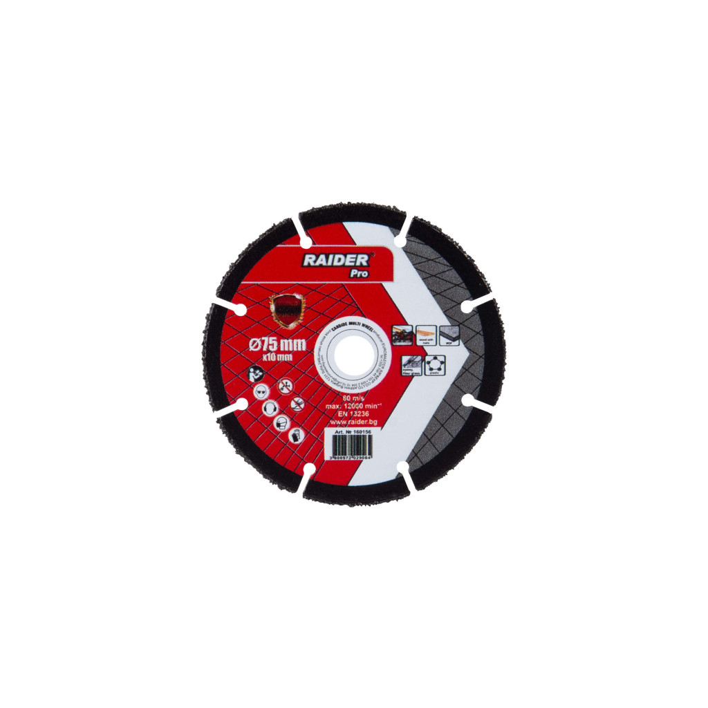 Диск за ъглошлайф Carbide Multi Wheel 75x10mm – Raider Pro – снимка 1