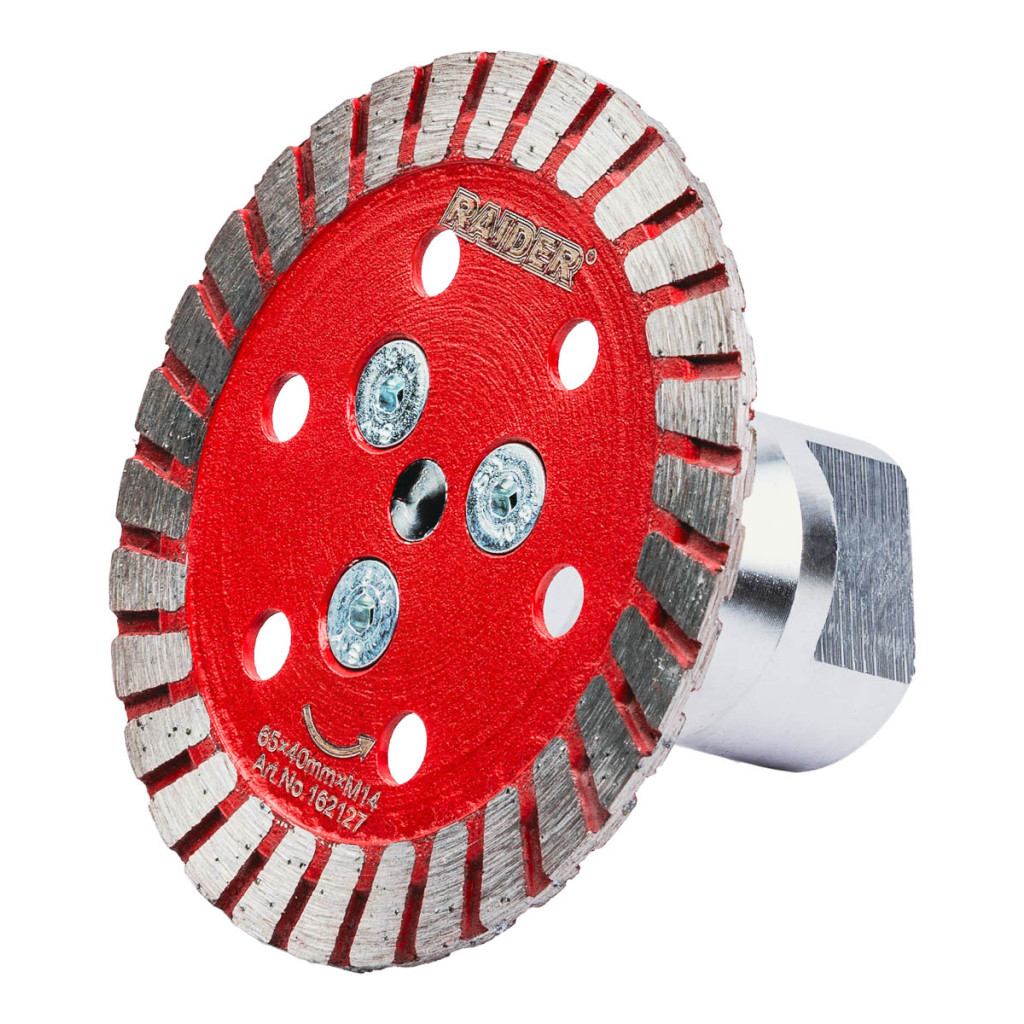 Диск Диамантен 65×40mm x M14 сет – Raider Power Tools – снимка 1
