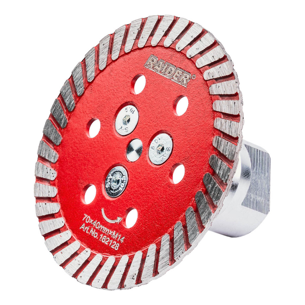Диск Диамантен 70×40mm x M14 сет – Raider Power Tools – снимка 1