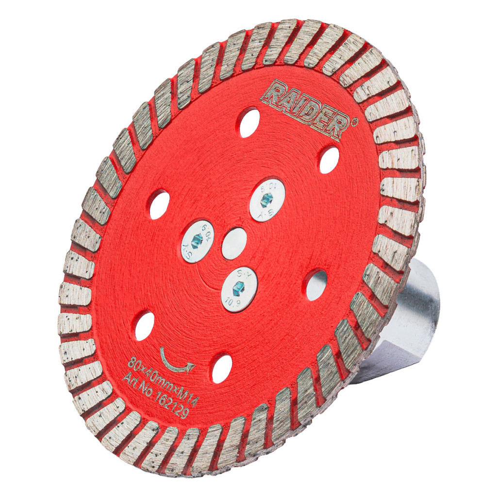 Диск Диамантен 80×40mm x M14 сет – Raider Power Tools – снимка 1