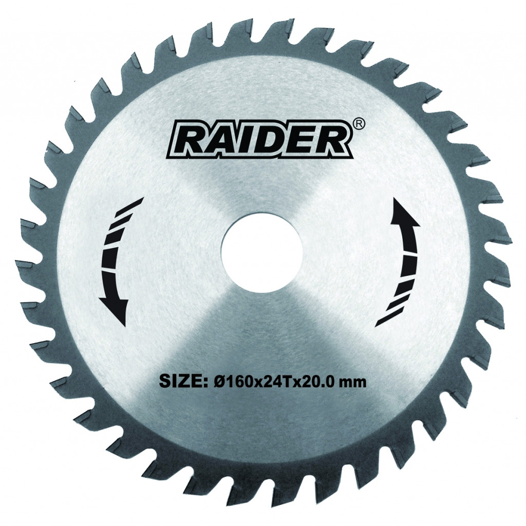 Диск за циркуляр 160x24Tx20.0mm RAIDER RD-SB06 – Raider Power Tools – снимка 1