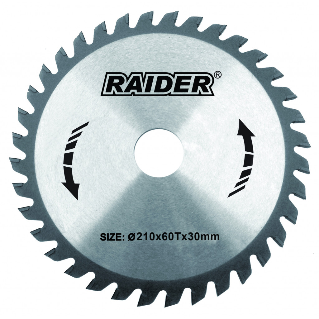 Диск за циркуляр 210х60Tx30mm – Raider Power Tools – снимка 1