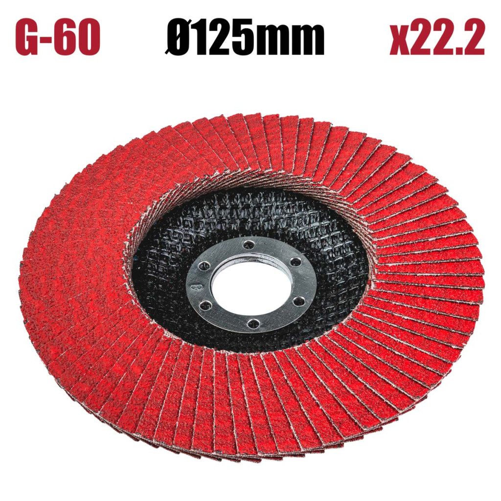 Диск ламелен ceramic 125mm G-60 – Raider Power Tools – снимка 1