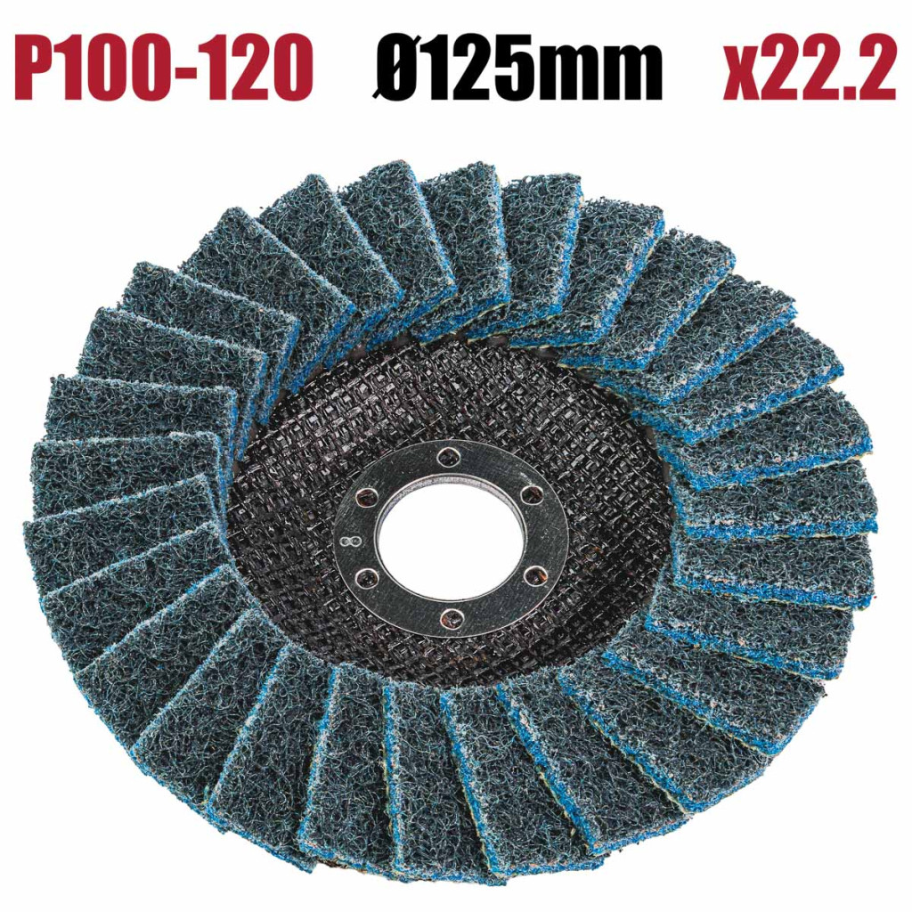 Диск ламелен BBL 125mm син 100-120 – Raider Power Tools – снимка 1