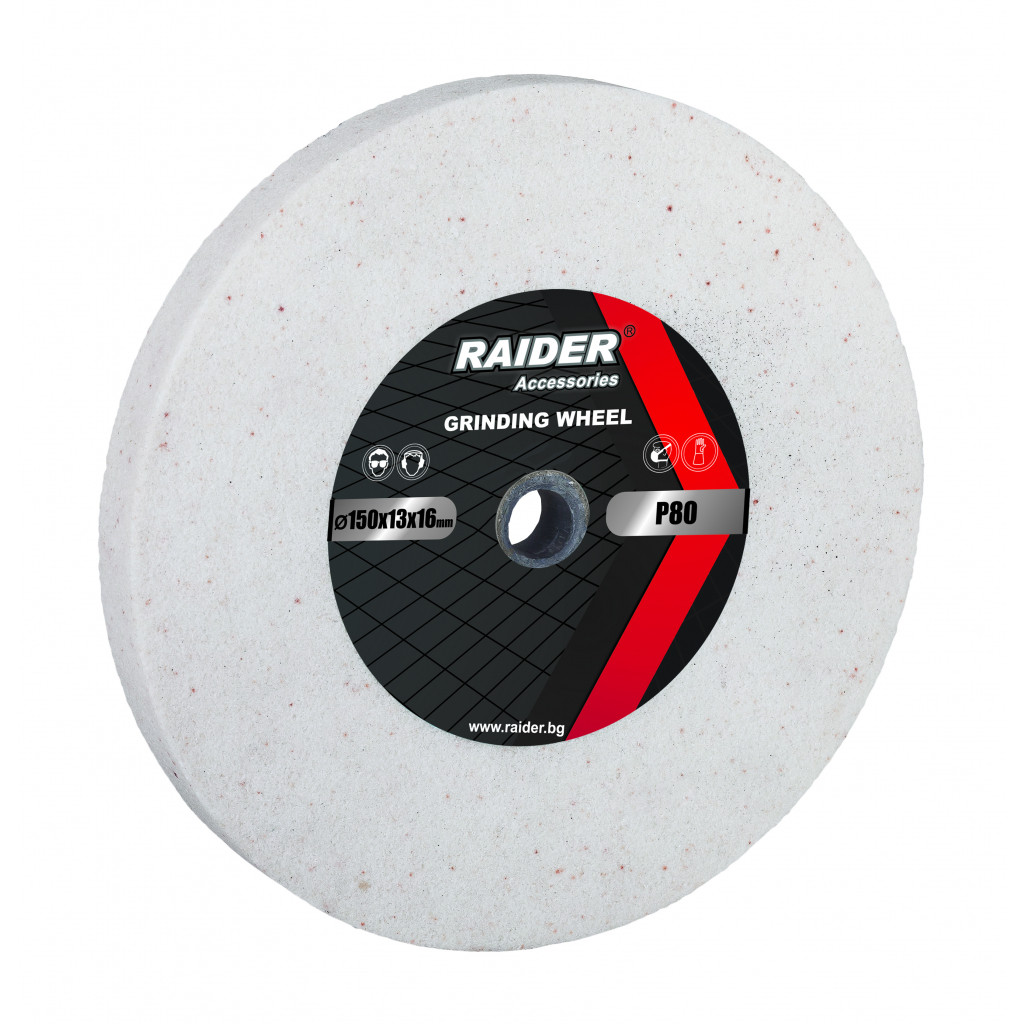 Диск за шмиргел ø200x20xø16mm бял Р60 – Raider Power Tools – снимка 1